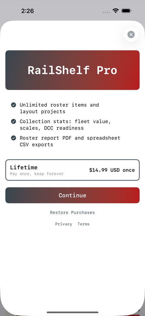 RailShelf screenshot 4