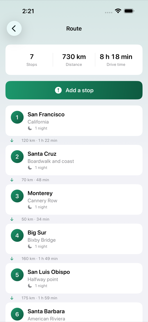 RoamPlan screenshot 2