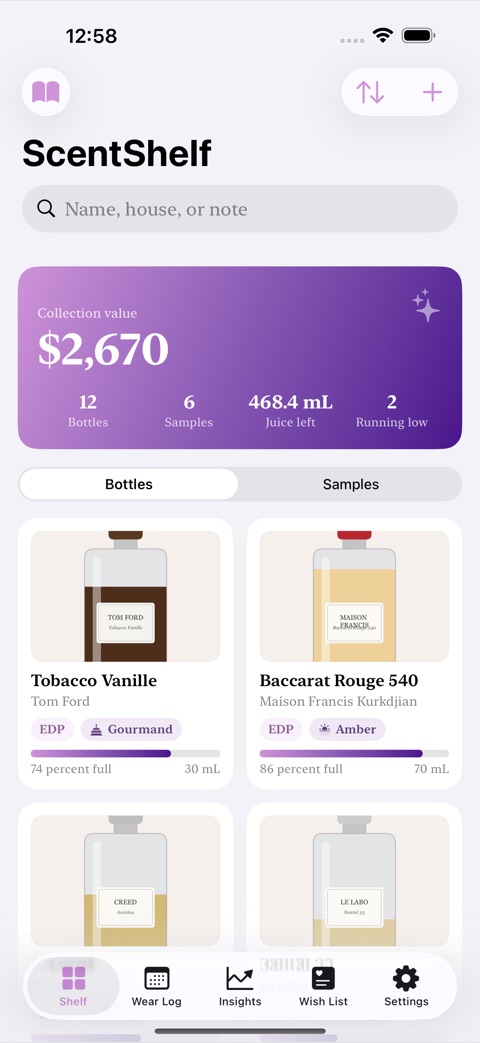 ScentShelf screenshot 1