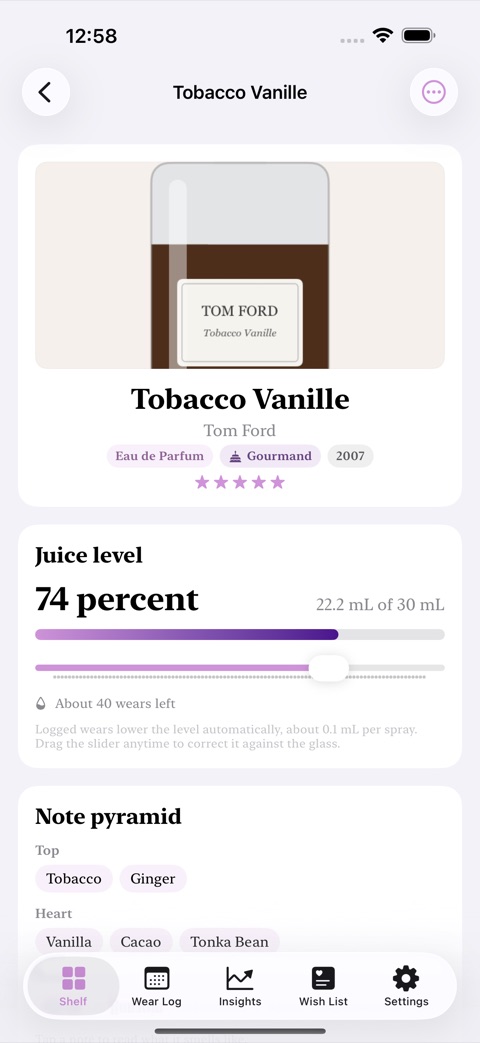 ScentShelf screenshot 2