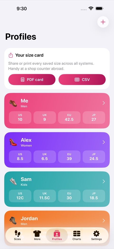 ShoeSizer screenshot 5