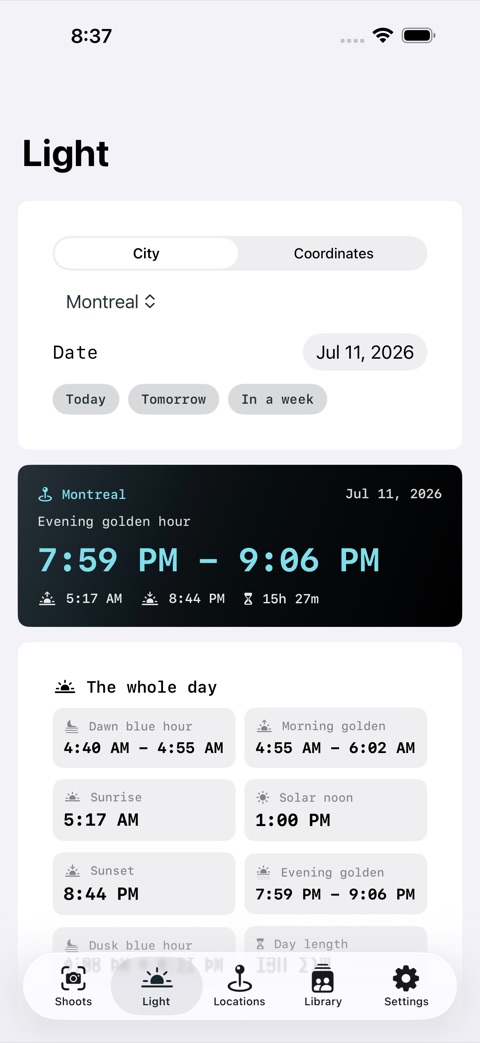 ShotList screenshot 3