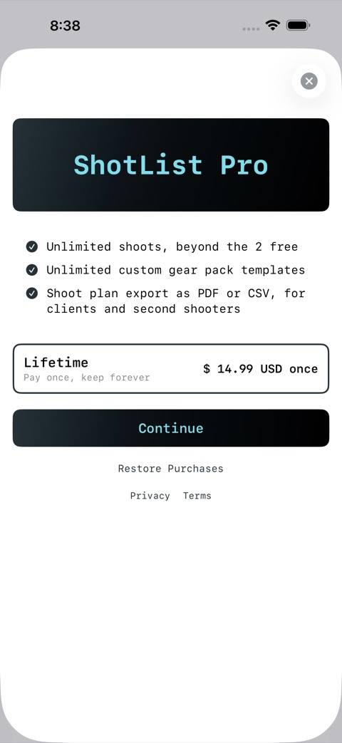 ShotList screenshot 4