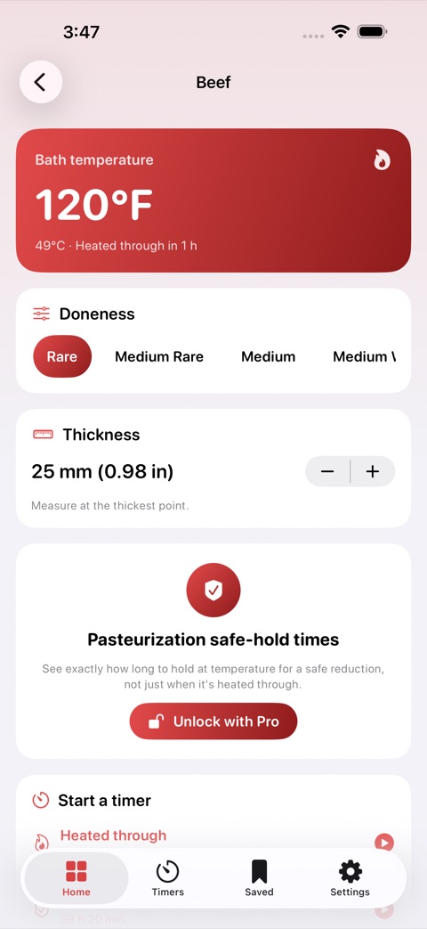 SousVista screenshot 2