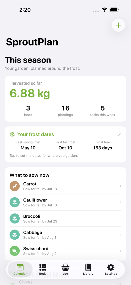 SproutPlan screenshot 1