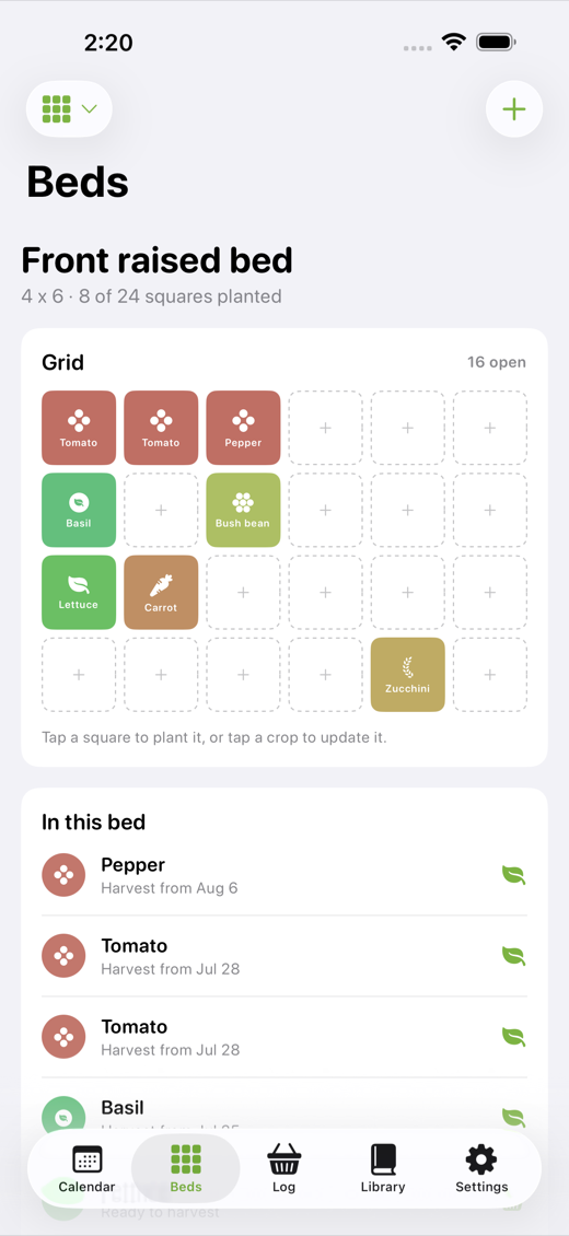 SproutPlan screenshot 2