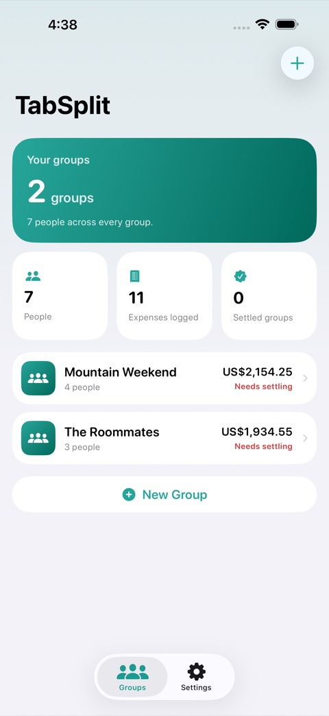 TabSplit screenshot 1