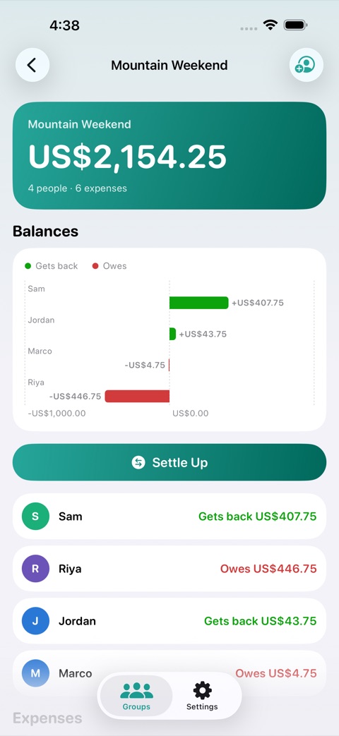 TabSplit screenshot 2