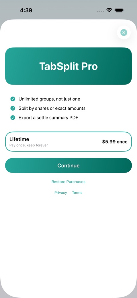 TabSplit screenshot 4