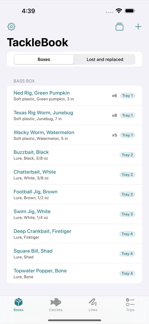 TackleBook screenshot 1