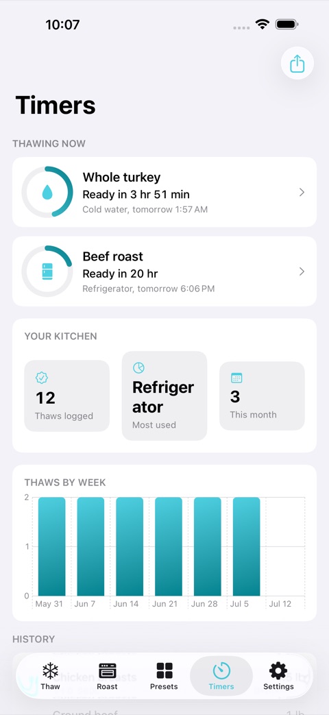 ThawTime screenshot 3