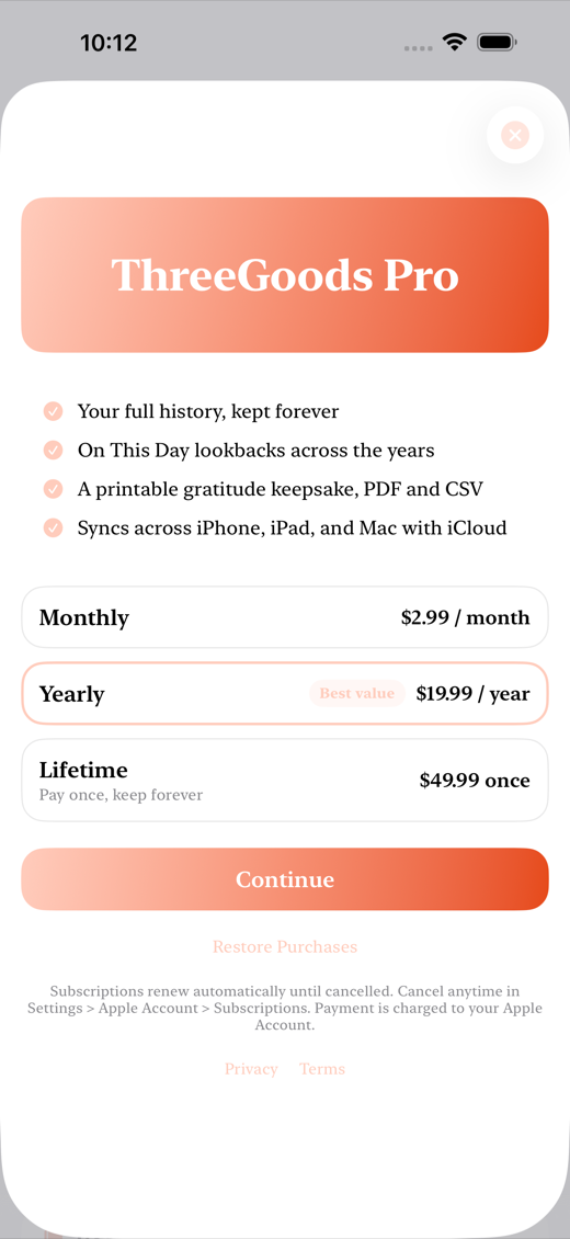 ThreeGoods screenshot 4