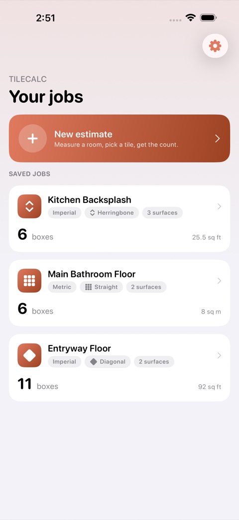 TileCalc screenshot 1