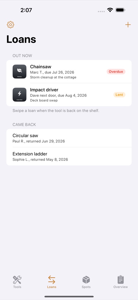 ToolCrib screenshot 2