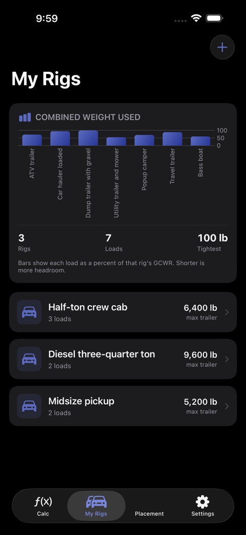 TowCalc screenshot 3