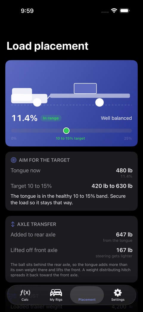 TowCalc screenshot 5