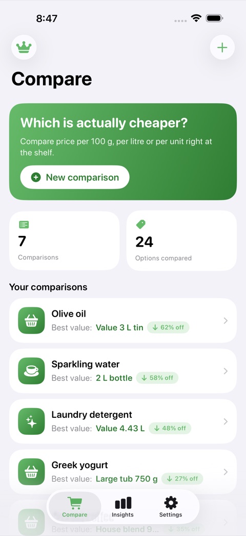 UnitPrice screenshot 1
