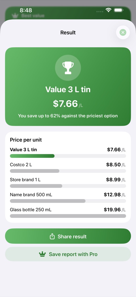 UnitPrice screenshot 5