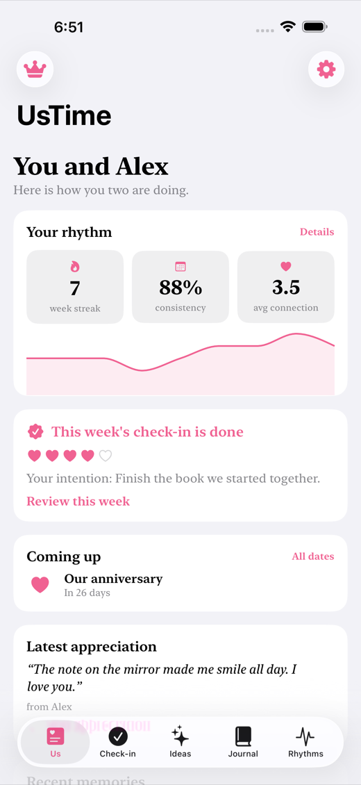 UsTime screenshot 1