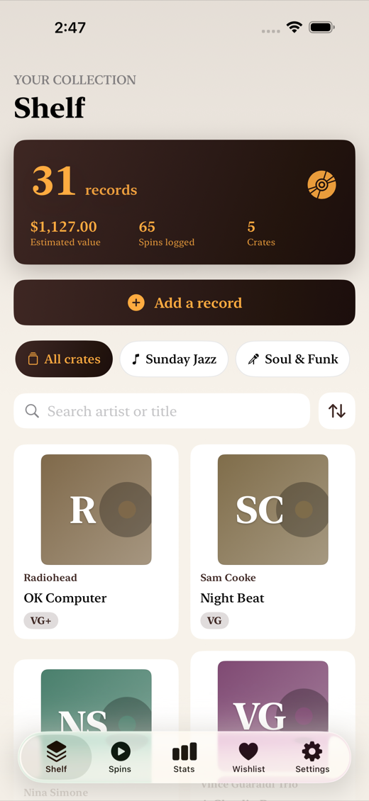 VinylCrate screenshot 1