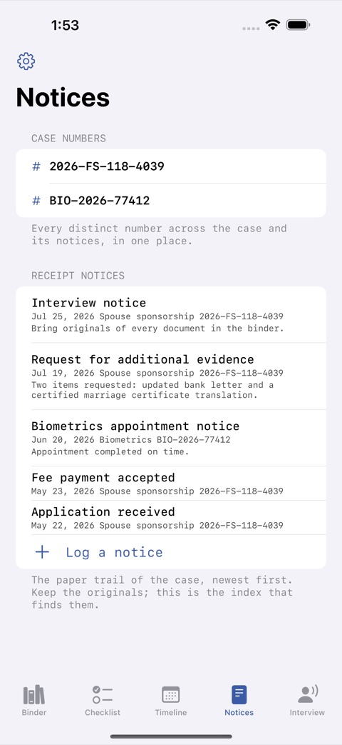 VisaBinder screenshot 4
