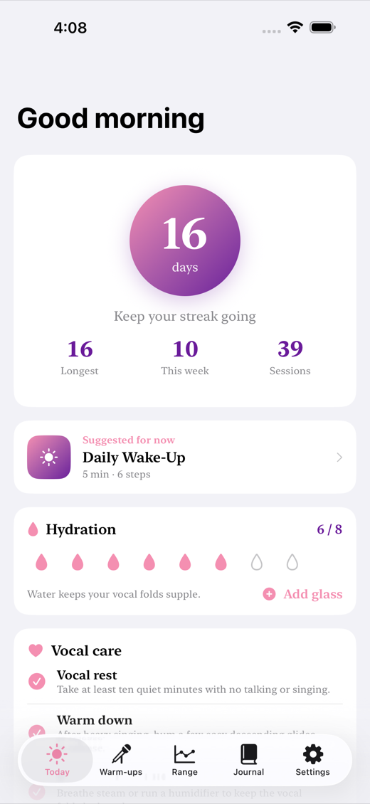 VocalEase screenshot 1