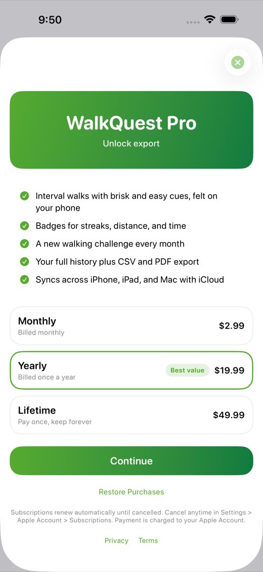 WalkQuest screenshot 4