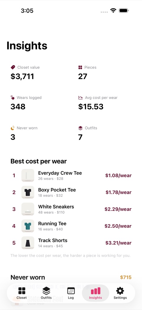 WearWise screenshot 3